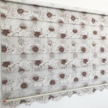 Brillant Zebra Krem Bamboo 90x260 cm Stor Perde