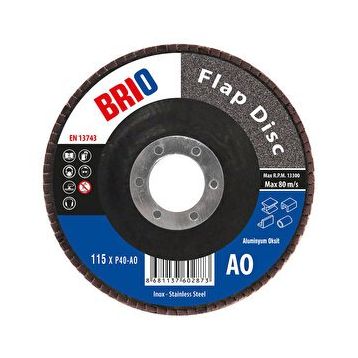 Brio 115xp40 Ao 10'lu Flap Disk