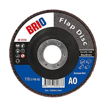 Brio 115xp40 Ao 10'lu Flap Disk