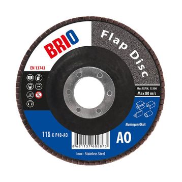 Brio 115xp40 Ao 10'lu Flap Disk