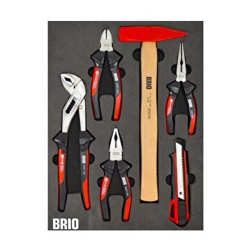 Brio 6 Parça Sünger Yataklı Pense Seti