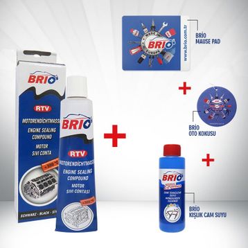 Brio 85 gr RTV Siyah Sıvı Conta