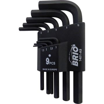 Brio 9 Parça Kısa 1,5-10 mm Allen Anahtar Seti