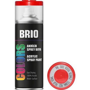 Brio Akrilik Sinyal Kırmızı 400 ml Sprey Boya