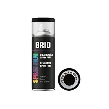 Brio Opak Siyah 400 ml Çıkarılabilir Sprey Boya