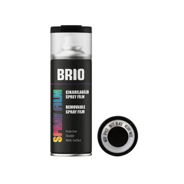 Brio Opak Siyah 400 ml Çıkarılabilir Sprey Boya