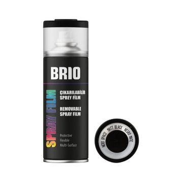 Brio Opak Siyah 400 ml Çıkarılabilir Sprey Boya