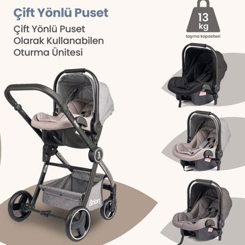 Brion Trendone Gri Travel Sistem Bebek Arabası