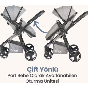 Brion Trendone Gri Travel Sistem Bebek Arabası