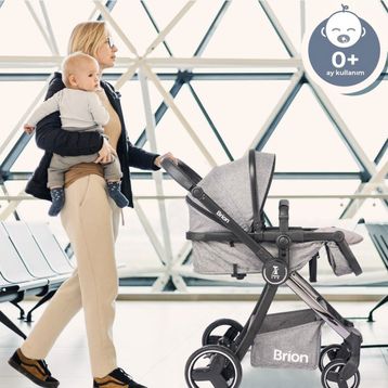 Brion Trendone Gri Travel Sistem Bebek Arabası