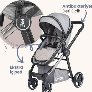 Brion Trendone Gri Travel Sistem Bebek Arabası