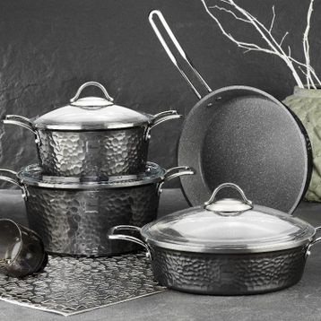 Brioni Copperfield Platin 7 Parça Tencere Seti