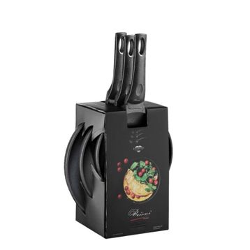 Brioni Diamond Siyah 3 Parça Tava Seti