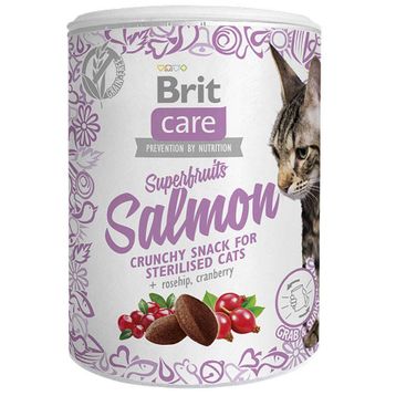 Brit Care 100 gr Cat Snack Superfruits Salmon Somon Kuşburnu Yaban Mersini Tahılsız Kedi Ödülü