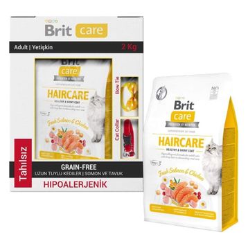 Brit Care Haircare Tahılsız Hipoalerjenik Uzun Tüylü 2 kg Kedi Maması