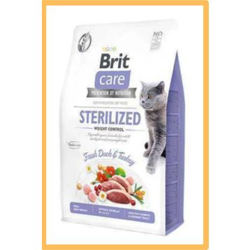Brit Care Hipoalerjenik Sterilized 2 kg Ördek ve Hindili Tahılsız Kısırlaştırımış Kedi Maması
