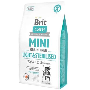 Brit Care Mini Light Kısırlaştırılmış Küçük Irk Tahılsız Köpek Maması 2 kg + Temizlik Mendili