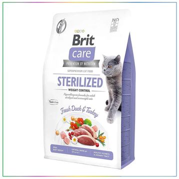 Brit Care Weight Control 7 kg Ördek ve Hindi Tahılsız Kısırlaştırılmış Kuru Kedi Maması