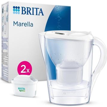 BRITA 2.4 Lt Beyaz Marella Cool 1x Maxtra Pro Filtreli Su Arıtma Sürahisi