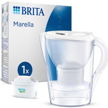 BRITA 2.4 Lt Beyaz Marella Cool 1x Maxtra Pro Filtreli Su Arıtma Sürahisi