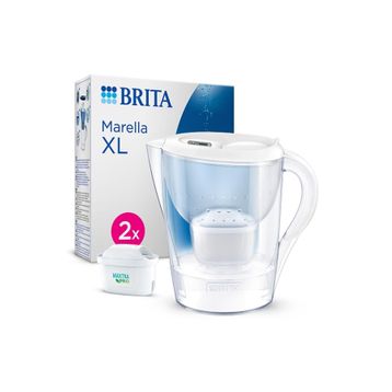 BRITA 3.5 Lt Beyaz Marella XL 2x Maxtra Pro Filtreli Su Arıtma Sürahisi