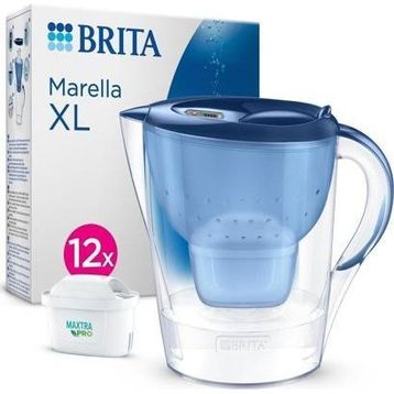 BRITA 3.5 Lt Mavi XL 12x Maxtra Pro Filtreli Su Arıtma Sürahisi
