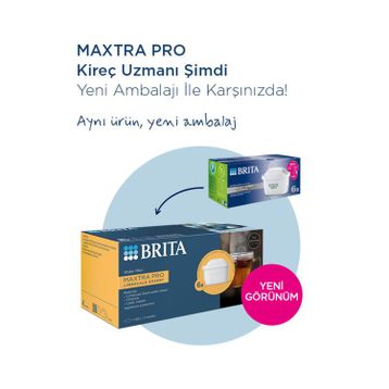 Brita Maxtra Pro Kireç Uzmanı 3'lü Yedek Su Arıtma Filtresi