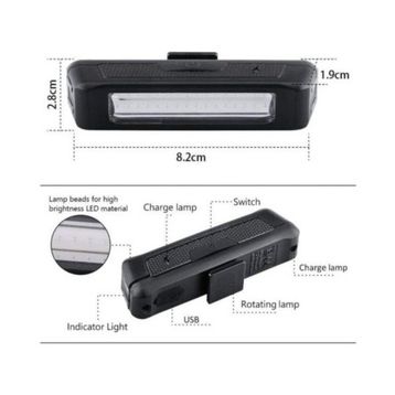 Briviga EBL-035RB USB Şarjlı Bisiklet Çakar Işığı