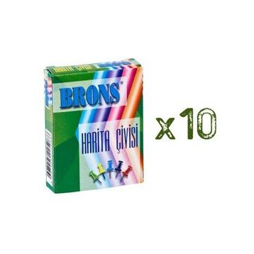 Brons 20 Adet Harita Çivisi