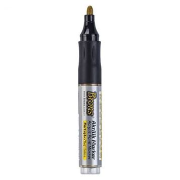 Brons 4 mm Yuvarlak Uç Kahverengi Akrilik Marker