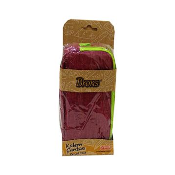 Brons Br 3102 Çift Gözlü Bordo Kalemlik