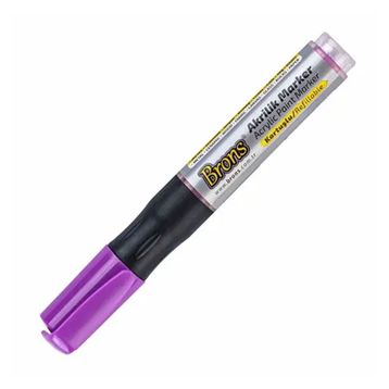 Brons BR-4019 Pembe Akrilik Marker Kalem