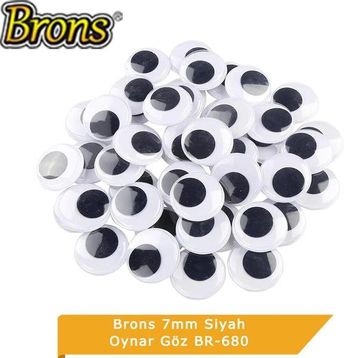 Brons BR-680 Siyah Beyaz 7 mm Oynar Göz