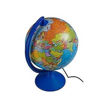 Brons BR-827 26 cm Işıklı Dünya Siyasi Küre