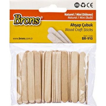 Brons BR-910 Mini Dökme Natural Ahşap Çubuk
