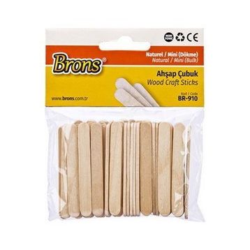 Brons BR-910 Mini Dökme Natural Ahşap Çubuk