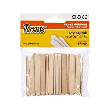 Brons BR-910 Mini Dökme Natural Ahşap Çubuk