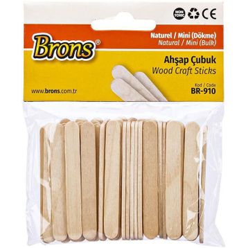 Brons BR-910 Mini Dökme Natural Ahşap Çubuk