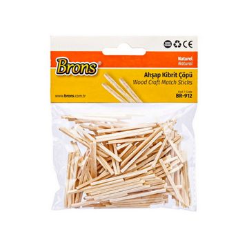 Brons BR-912 Natural Ahşap Kibrit Çöpü