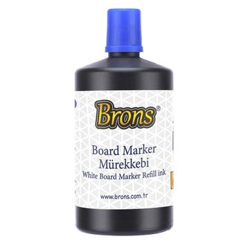 Brons Mavi 250 ml Beyaz Tahta Kalem Mürekkebi