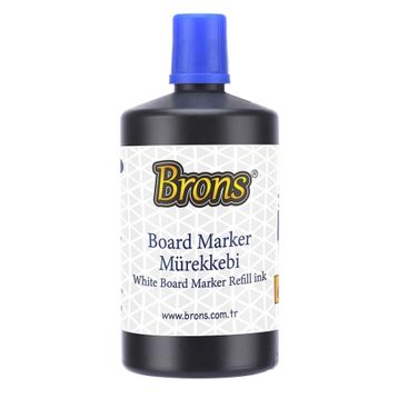 Brons Mavi 250 ml Beyaz Tahta Kalem Mürekkebi