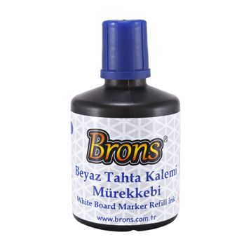 Brons Mavi 30 cc Beyaz Tahta Kalemi Mürekkebi