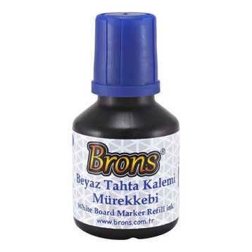 Brons Mavi 30 cc Beyaz Tahta Kalemi Mürekkebi