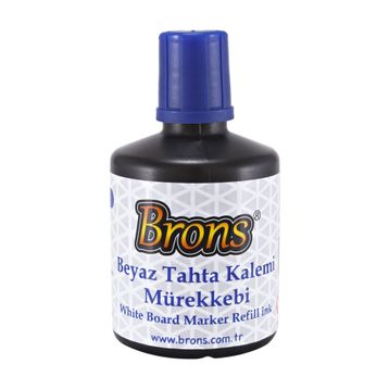 Brons Mavi 30 cc Beyaz Tahta Kalemi Mürekkebi