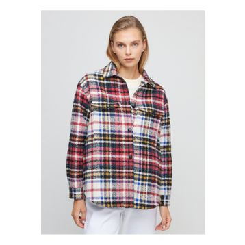Brooks Brothers BBFW23FJC016 Kırmızı Lacivert Kadın Mont