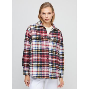 Brooks Brothers BBFW23FJC016 Kırmızı Lacivert Kadın Mont
