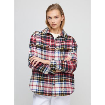 Brooks Brothers BBFW23FJC016 Kırmızı Lacivert Kadın Mont