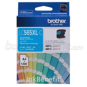 Brother LC-565XLC Mavi 1200 Sayfa Mürekkep Kartuş