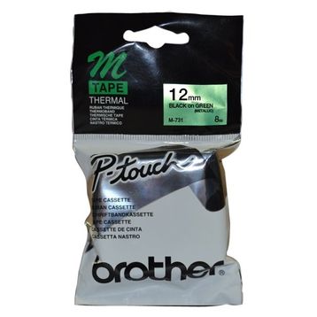 Brother M-731 Yeşil Üzerine Siyah Etiket