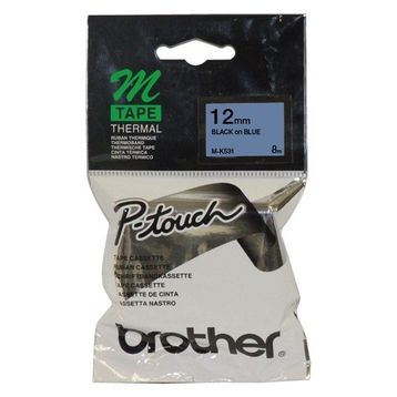 Brother M-K531 Mavi Üzerine Siyah Etiket